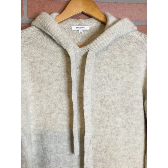 Madewell Women's Wilmington Wool Alpaca Knit Hoodie Sweater Pullover Size XXS - Picture 4 of 10